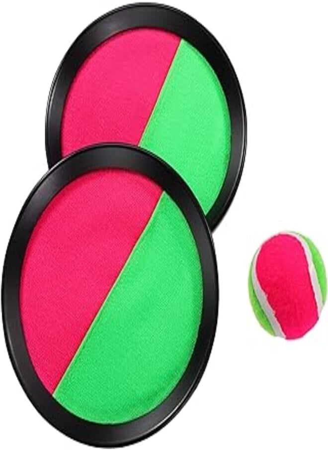 Toyvian Toyvian Toss And Catch Ball Set Catch Toys Beach Toys Paddle Ball Game Sticky Ball Game Camping Outdle Ball Ball Beach Game Set de jeu pour enfants Backyards Family Backyards Jouer 
