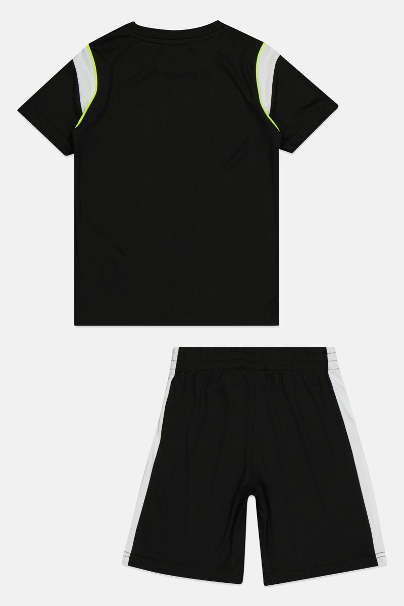 PUMA Kids Boy 2 Pieces Sportswear Fit T-Shirt And Shorts Set, Black - Image 2