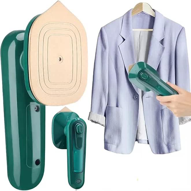 QIWA Portable Iron Travel Steamer for Clothes Mini Handheld Press Support Dry And Wet Ironing Small Size Irons Suitable for Outing & Home (IRON PORTABLE)