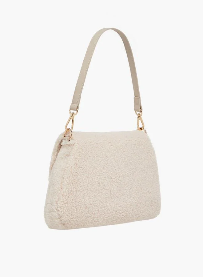 ميسي حقيبة كتف بنقوش مع حزام قابل للفصل