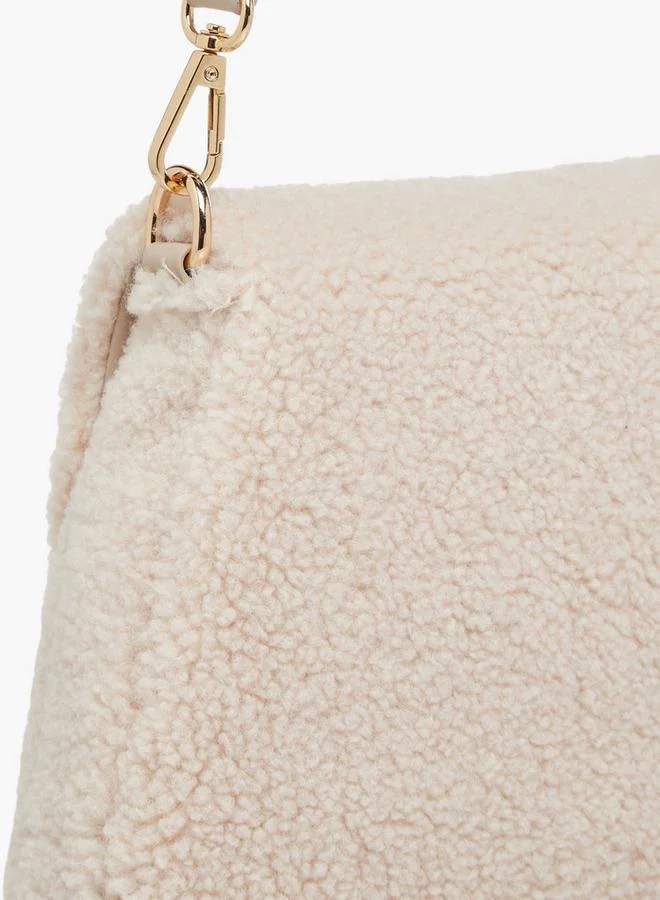 ميسي حقيبة كتف بنقوش مع حزام قابل للفصل