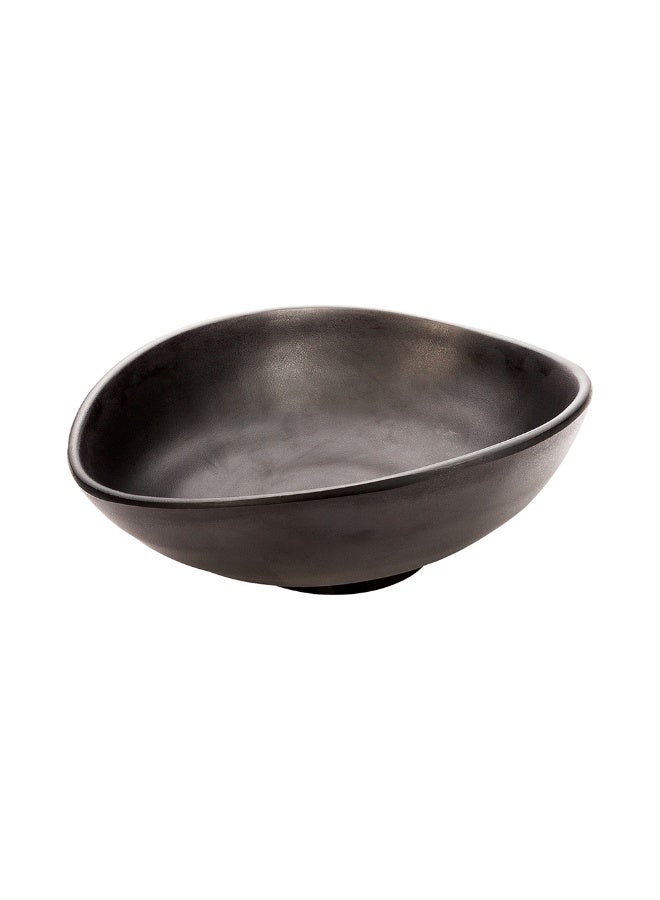 Restaurantware أوعية فوغ 15 أونصة، 2 وعاء عشاء متميز - قابلة للغسل في الرف العلوي، فريدة، أوعية سلطة من الميلامين الأسود، لتقديم الأطعمة الساخنة والباردة، للحفلات أو الفعاليات - Image 1