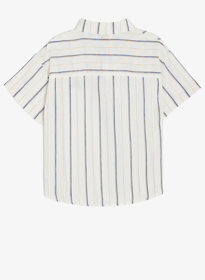 Pinata  Short Sleeve Cotton Stripe Shirt for Men | Best Price UAE