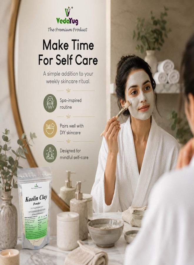 VY VedaYug VY VeaYug Kaolin Clay Powder | For Face, Body & Hairs, 100g - Image 4