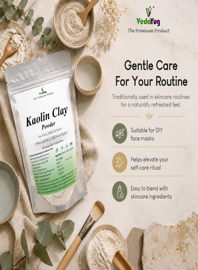 VY VedaYug VY VeaYug Kaolin Clay Powder | For Face, Body & Hairs, 100g - Image 2
