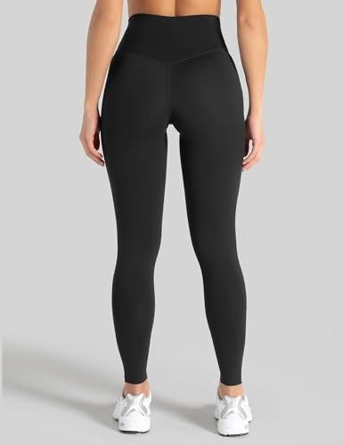 Unthewe High Waisted Butt Lifting Workout Gym Leggings for Women Buttery Soft Athletic Yoga Pants(U810-Black-M) - Image 3