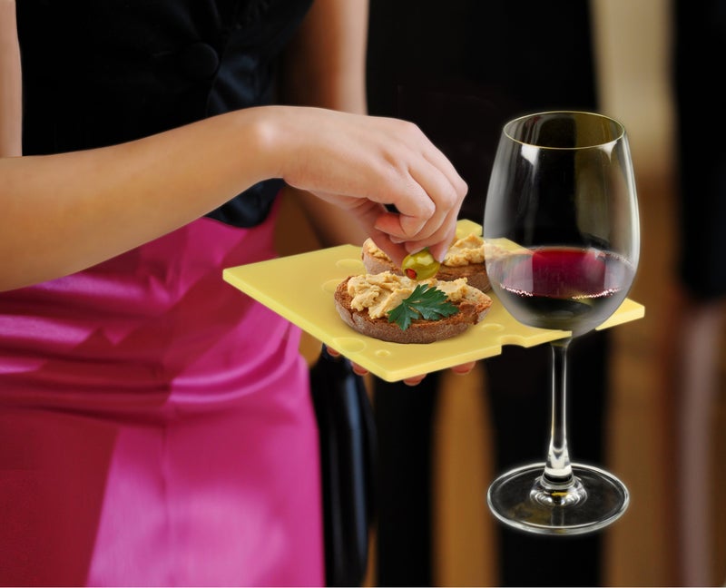 Fred Genuine Fred SWISS DISH Cheese Slice Party Plates, Set of 4 - Image 4
