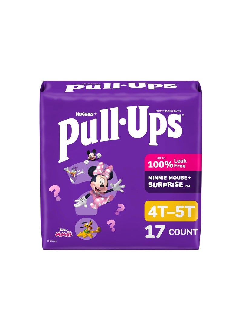Pull-Ups Girls' Potty Training Pants, Size 4T-5T Training Underwear (38-50 lbs), 17 Count - Image 1
