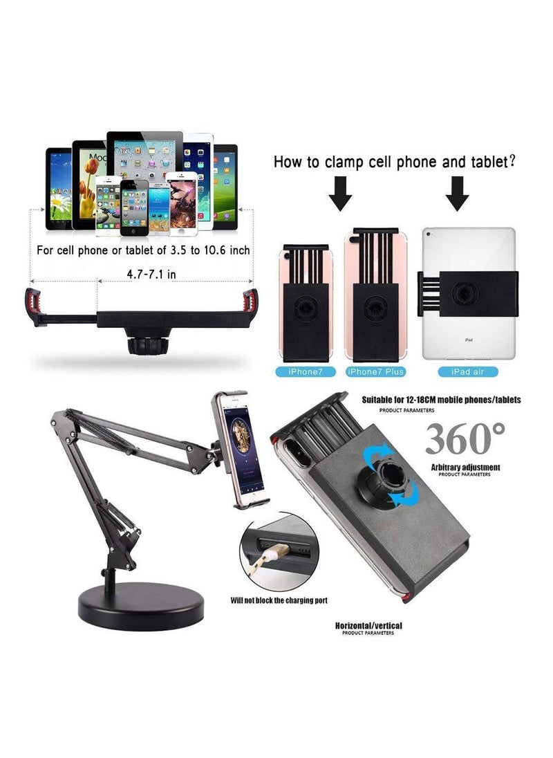 جينيكست حامل تثبيت عالمي للكمبيوتر اللوحي لجهاز Samsung Galaxy Tab 4 3/iPad Mini/Air 2/4/3 (إصدار منقح - يستخدم مع جميع الأجهزة اللوحية مقاس 7-10 بوصة)  - Image 3