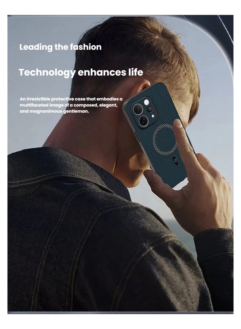 عام لجهاز VIVO V70 حافظة جلدية بنسيج مثلثي، غطاء واقٍ مغناطيسي مضاد للصدمات. - Image 3