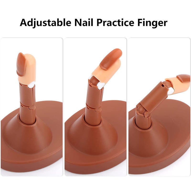 NAILWIND Nail Practice Fingers for Acrylic Nails 3 Nails for Practice Hand for Acrylic Training Fingers for Nail Art Beginners Fake Fingers with Nail for Hand Training - Image 3
