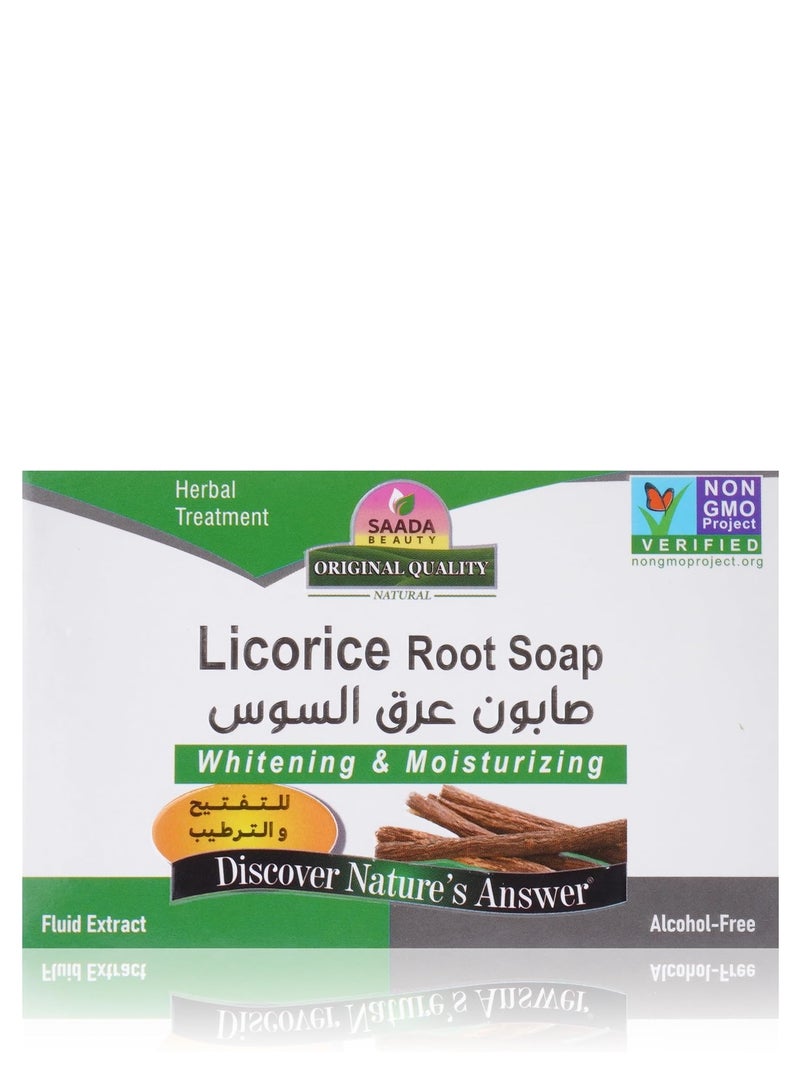 Licorice Root Herbal Soap – Brightening & Moisturizing Bar for All Skin Types, 2 Pack (100g Each) – Enriched with Natural Extracts for Glowing Skin  - Image 1