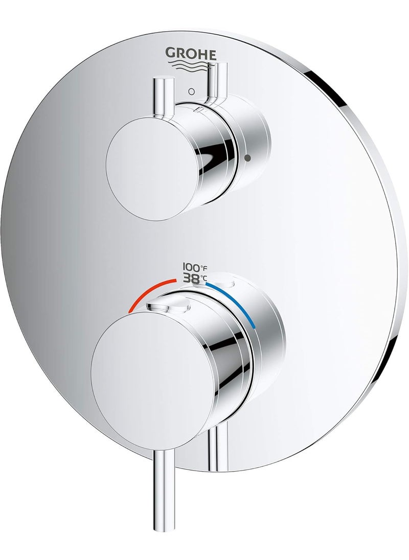 Grohe GROHE 24151003 Atrio Dual Function 2Handle Thermostatic Trim Starlight Chrome  - Image 2
