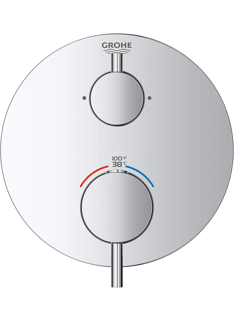 Grohe GROHE 24151003 Atrio Dual Function 2Handle Thermostatic Trim Starlight Chrome  - Image 3