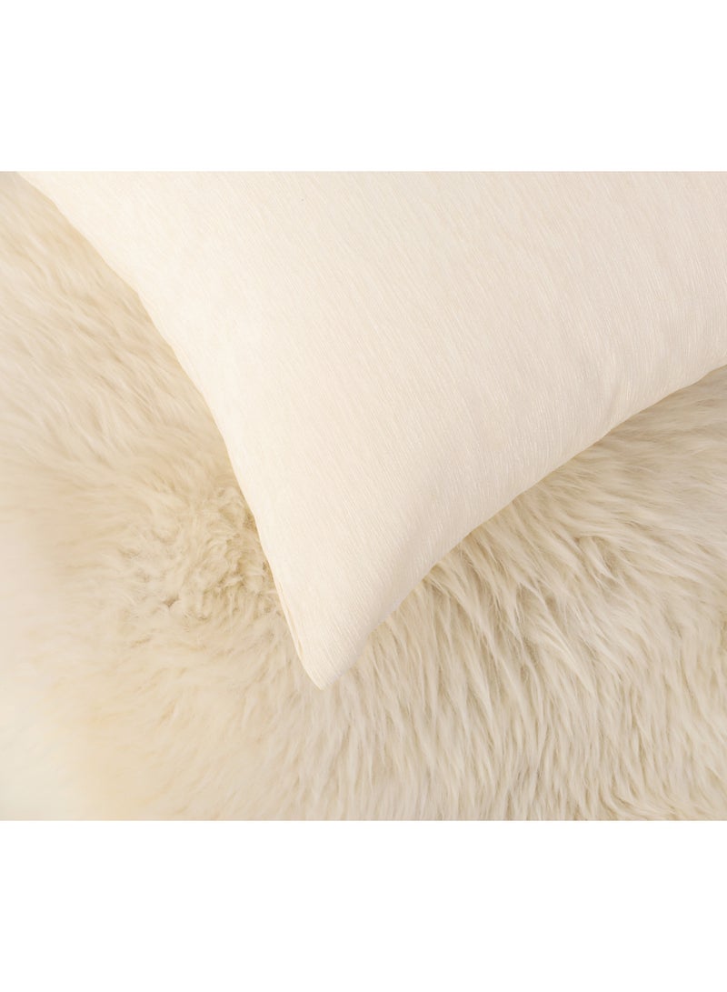 PHF 2 Piece 30cm x 50cm Lumbar Throw Pillow Covers, Rectangle Boho Decorative Covers with Zipper Closure, Cream - Image 4
