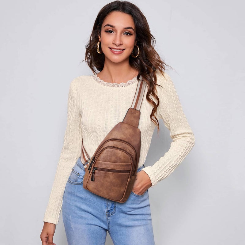 Mroede Sling Bag Crossbody Bags for Women Small Cross Body Bag Fanny Packs Chest Sling Purse for Daily Travel Leisure Sport - Image 2