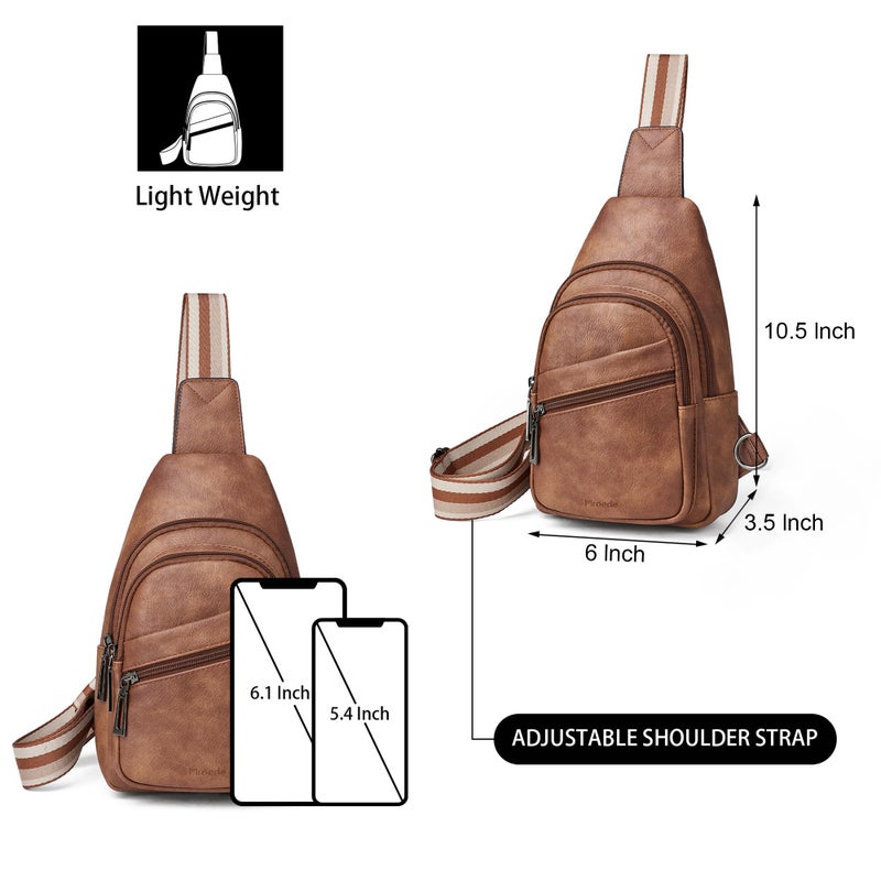Mroede Sling Bag Crossbody Bags for Women Small Cross Body Bag Fanny Packs Chest Sling Purse for Daily Travel Leisure Sport - Image 4