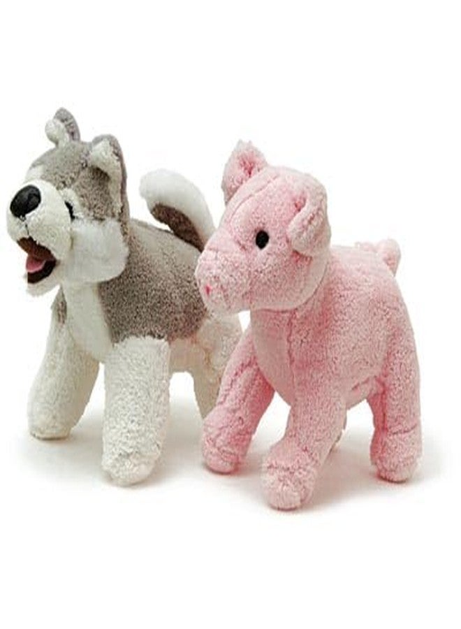 Jeffers Pet Animal Cuddlers Plush Dog Toy with Squeaker, 8" - Soft Interactive Puppy Toy for Small & Medium Breeds, Indoor or Outdoor Play, Fetch, Snuggle, Cute, Great Gift for Christmas - Pink Pig - Image 3