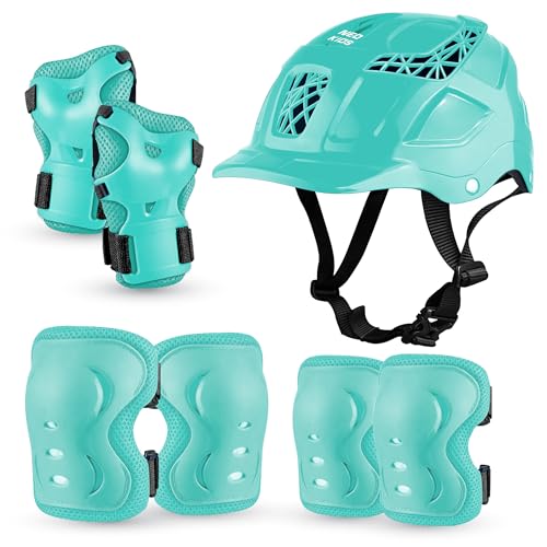 Jaspo SX 4 Protective Set Suitable for Age Group Upto 12 Years Old (Cyan, Large) - Image 1