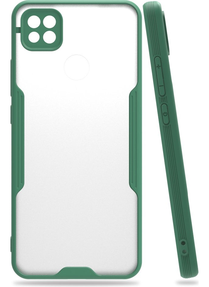 FUJİMAX FUJIMAX Xiaomi Redmi 9c Case Camera Protection Pastel Color Flexible Silicone Platinum Cover 