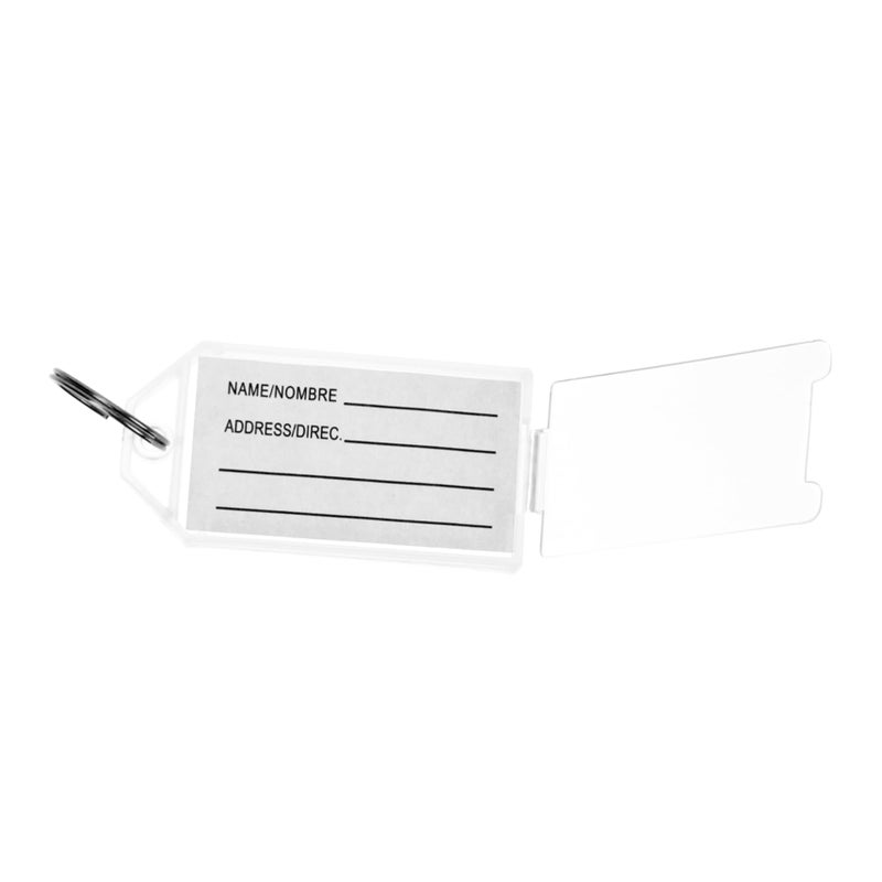 90 Pcs White Plastic Key Tags Luggage Identification Labels For Office And Hotel Use - Image 4