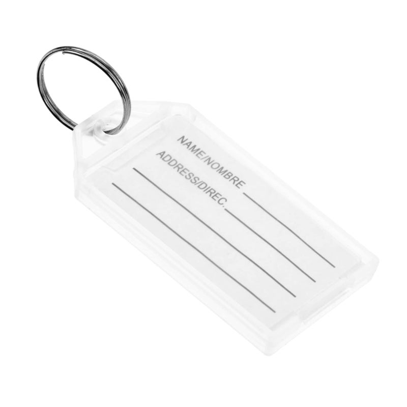 90 Pcs White Plastic Key Tags Luggage Identification Labels For Office And Hotel Use - Image 2