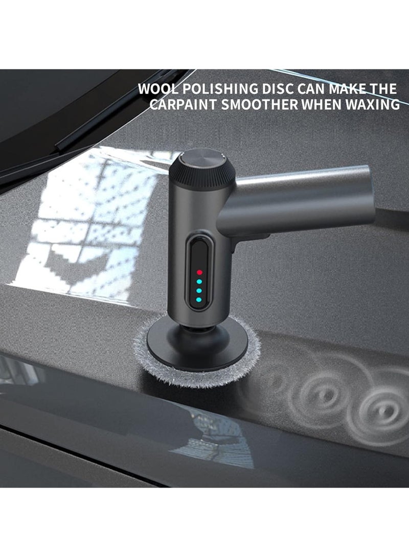 Generic Cordless Car Waxer Polisher with 4000mAh Capacity Battery1300rpm Speed, Digital Display USB Charging Buffer Polisher Kit for Car Detailing/Waxing/Polishing  - Image 4