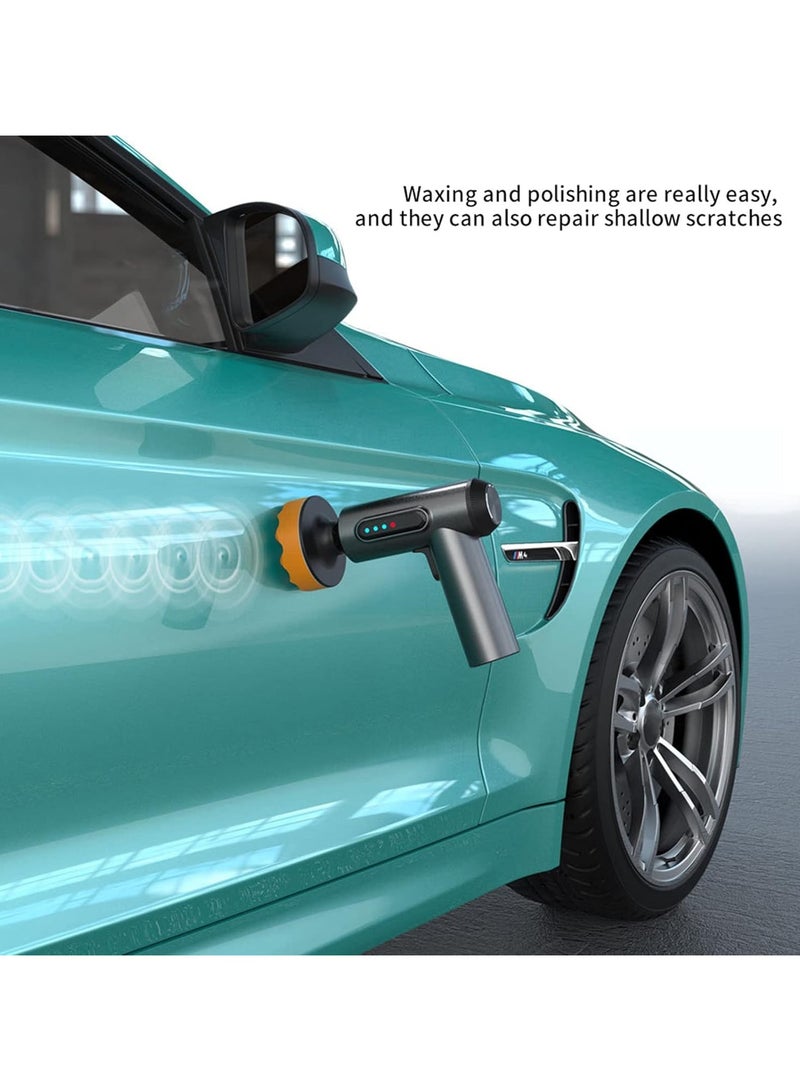 Generic Cordless Car Waxer Polisher with 4000mAh Capacity Battery1300rpm Speed, Digital Display USB Charging Buffer Polisher Kit for Car Detailing/Waxing/Polishing  - Image 3