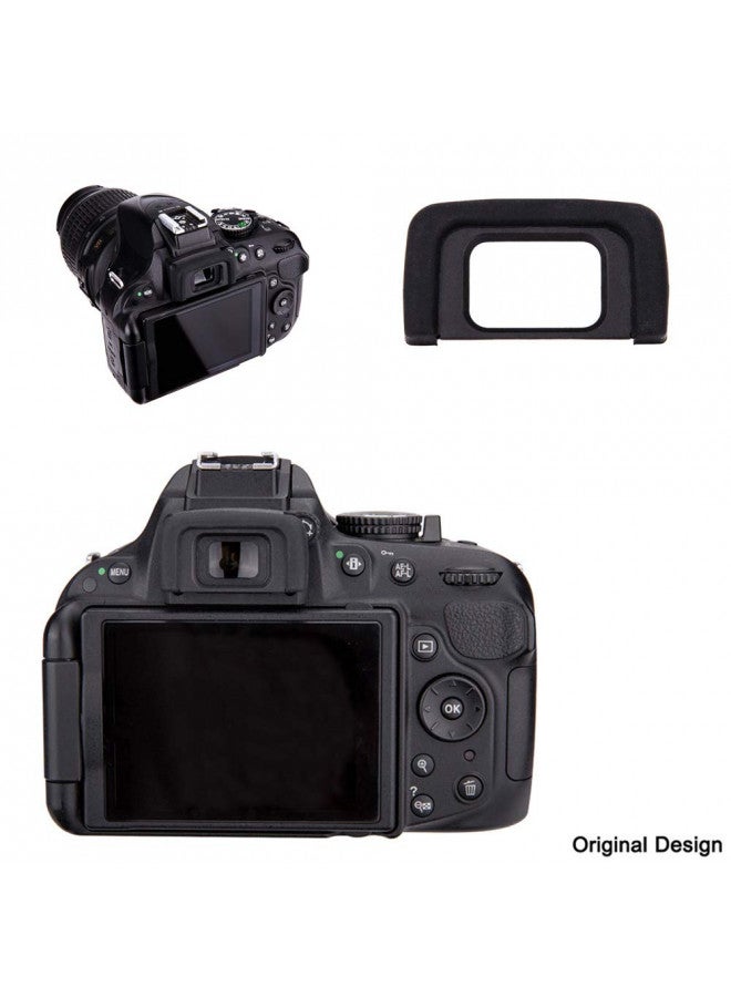 JJC 2 Types Viewfinder Eyecup Eyepiece for Nikon D780 D750 D610 D3500 D3400 D5600 D5500 D7500 D7200, Soft Long Design + Original Eyeshade Replaces Nikon DK-25/20/21/23/24/28 Eye Cup - Image 4