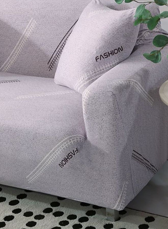 NIBEMINENT Fashion Printed Sofa Slipcover Grey 145 x 185centimeter - Image 3