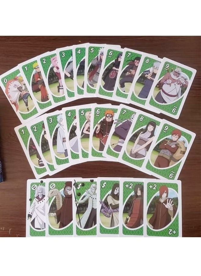 Kids Toys - Anime UNO Card Game, Anime Character Themed Collector Deck 112 Cards with Character Images, Including One Piece, Naruto, Dragon Ball, Demon Slayer 4 styles, Gift for Kid, Family and Adult Game Night - Image 1
