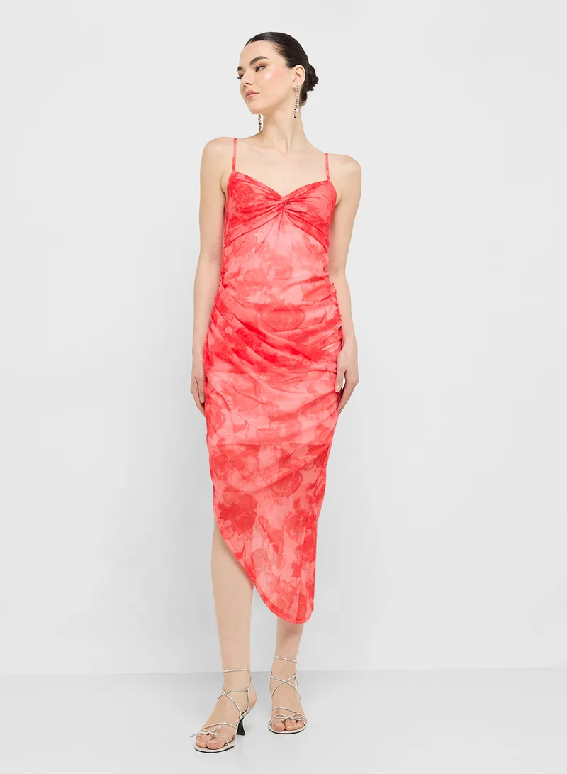 Ginger Floral Asymmetrical Dress