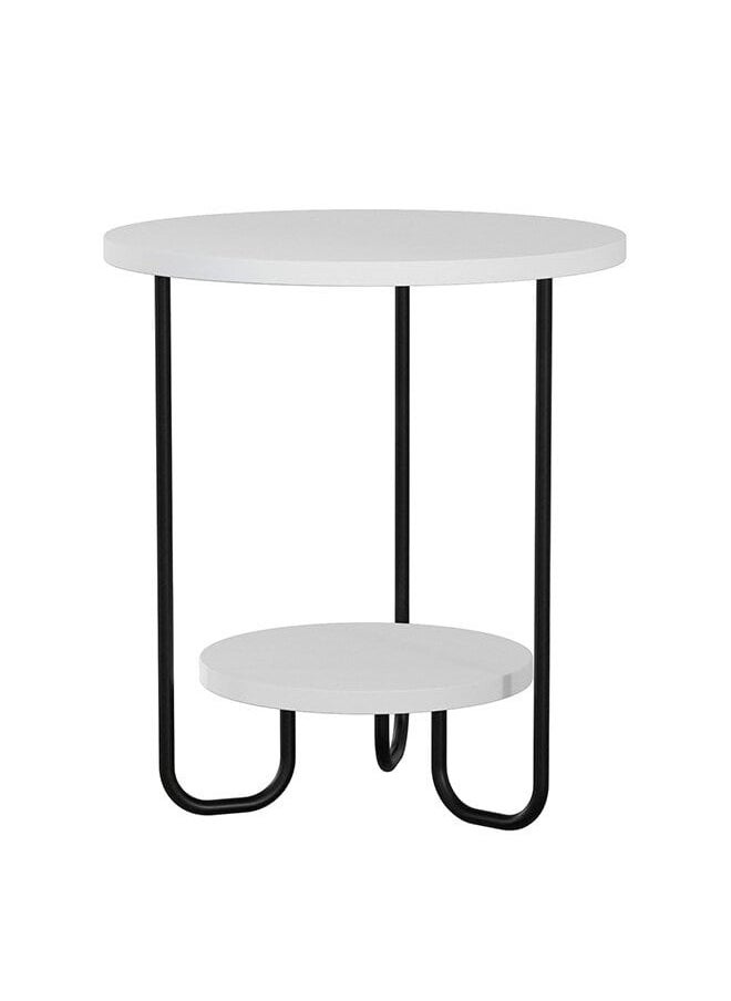 Mourah Home - Corro End Table - White  - 2 Years Warranty - Image 1