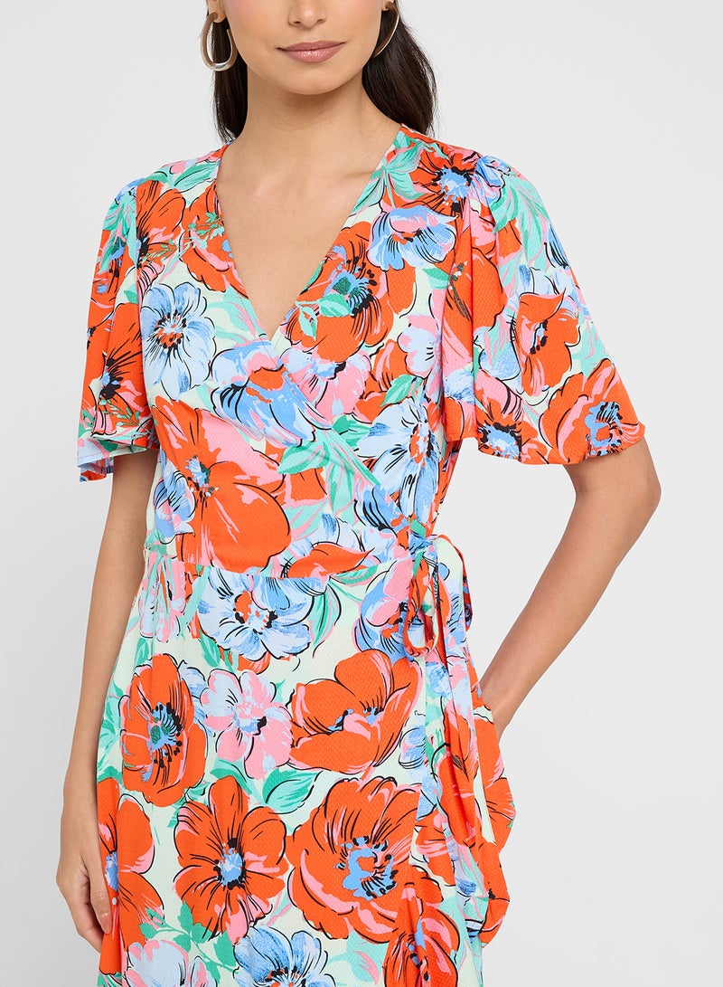 YAS Floral Print Dress - Image 3