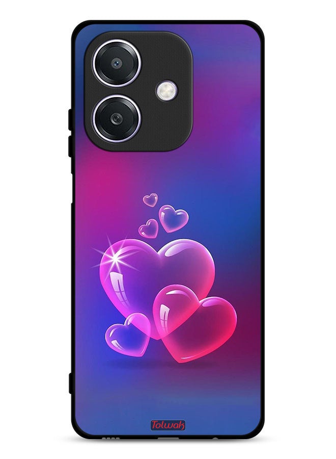 Tolwak Oppo A3 5G Protective Case Cover Water Hearts - Image 1
