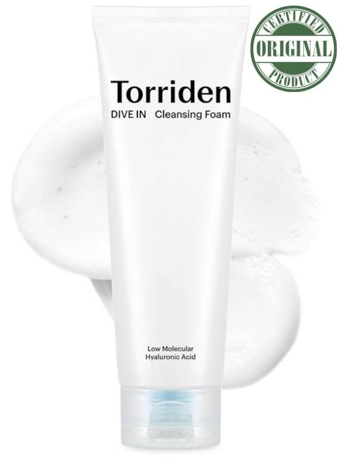 Torriden Dry & Dehydrated Skin Solution – Torriden Dive-In Cleansing Foam – Hydrating Low-pH Gel-to-Foam Cleanser for Deep Moisture & Gentle Daily Cleansing - Image 1