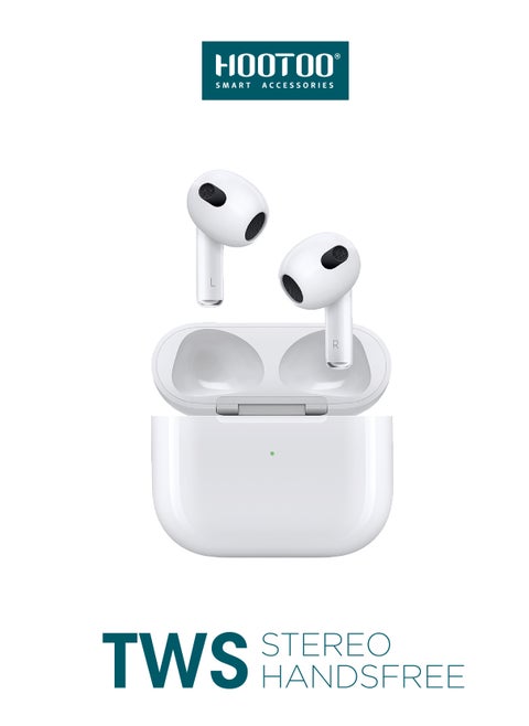 Airbuds lite with Lightning MagSafe Charging Case with wierless charging White from Hootoo.