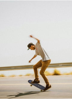 DPT Wooden slide board, Wooden skateboard, Black, Size78*20*10Cm  - Image 2