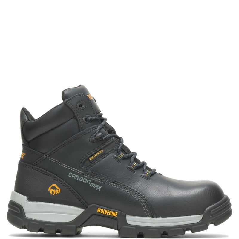 Wolverine Mens Tarmac Waterproof Reflective Composite-Toe 6" Work Boot, Black, 10.5 M US - Image 1