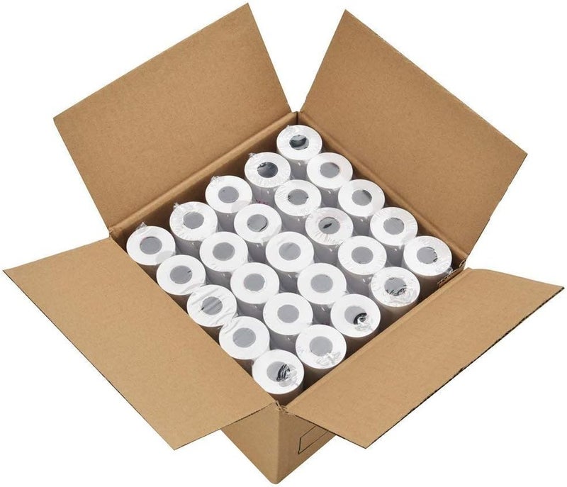 LabelMore (200 Rolls) 2 1/4" X 50' Thermal Receipt Paper, Credit Card Paper Rolls Thermal, Cash Register Roll, Premium Pos Printer Paper - Image 1