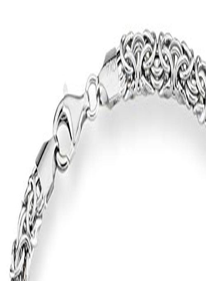 Miabella 925 Sterling Silver Italian Byzantine Necklace for Women, Handmade in Italy (Length 20 Inches) - Image 4