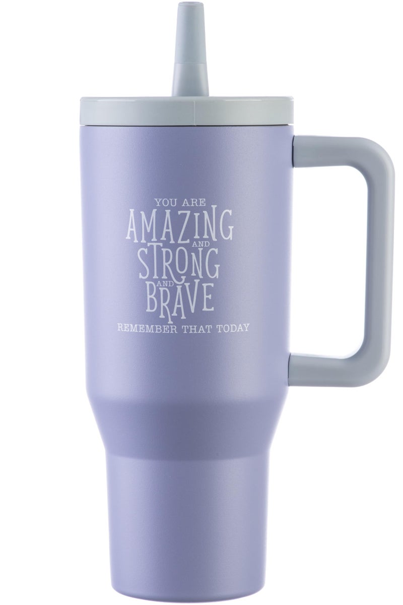 DIVERSEBEE 30 oz Insulated Stainless Steel Tumbler with Lid Inspirational Birthday Thank You Gifts for Women Mom Wife Girlfriend Teacher Her Nurses Best Friend Travel Mug Cloud
