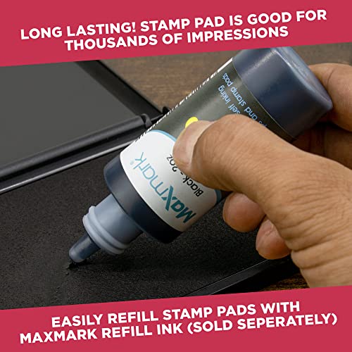 Rubber Stamp Creation Large Premium Pink Ink Stamp Pad - 5" by 7" - Quality Felt Pad - Image 5