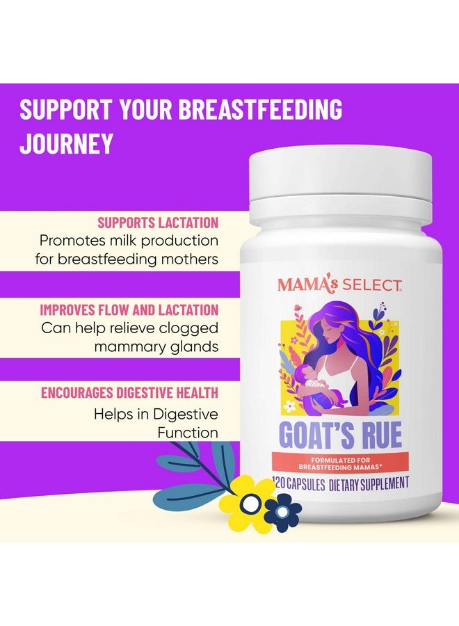 Mama's Select Organic Goat’s Rue Capsules for Breast Milk Production - Non-GMO, Vegan, Gluten- Free Lactation Support Supplement - Safe & Effective for Nursing Moms - Third-Party Tested - Image 4