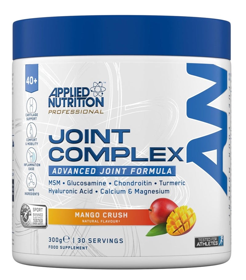 Applied Nutrition Joint Complex Advanced Joint Formula Mango Crush 300g | MSM, Glucosamine, Chondroitin, Turmeric, Hyaluronic Acid, Calcium & Magnesium | 30 Servings | Made in United Kingdom - Image 1