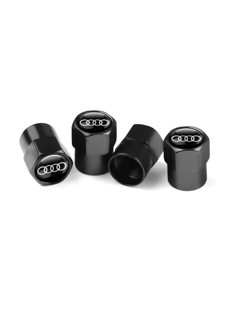 Car Wheel Tire Air Valve Cap 4pcs Caps Stem Covers Accessories Fit for A4,A5,A6,A8,Q3,Q7, all other Models - Image 1