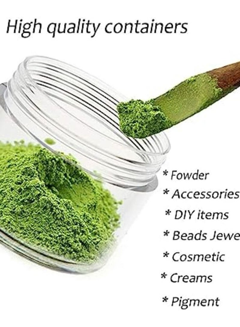 برطمانات مستحضرات تجميل للعينات والمكياج مع اغطية سعة 20 مل من 25 قطعة  (ازرق) - Image 2