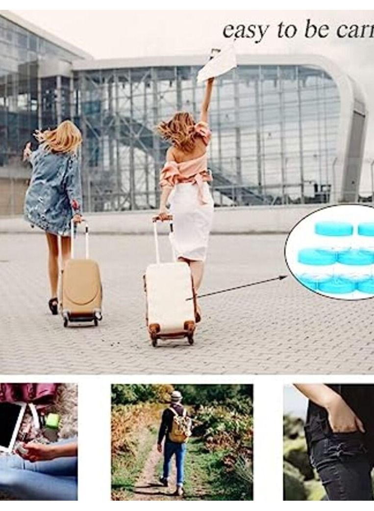 برطمانات مستحضرات تجميل للعينات والمكياج مع اغطية سعة 20 مل من 25 قطعة  (ازرق) - Image 3