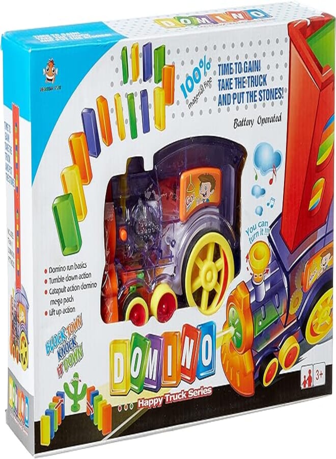 Other Small Transparent DOMINO Train, 3 - 8 Years, Single Player, Modern, Multi Colors, Portable, Plastic, English