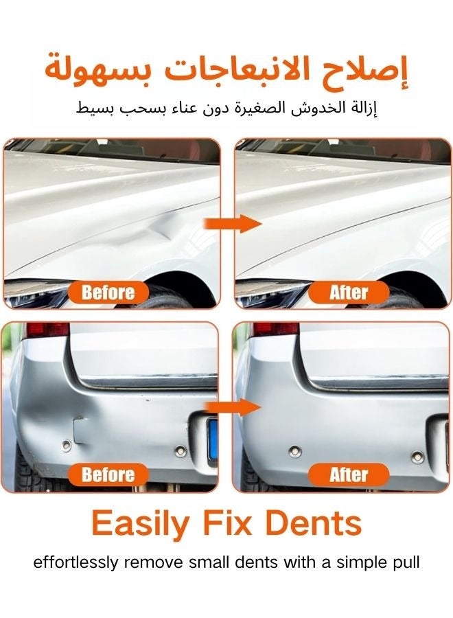 أداة شفط لشفط الطعوم، أداة شفط لشفط طعوم السيارات، 3 قطع من 3 قطع (1 كبير / 2 صغير)، أداة شفط قوية لشفط المرايا والزجاج والبلاط، أداة لإزالة طعوم هيكل السيارة بدون طلاء، برتقالي - Image 4